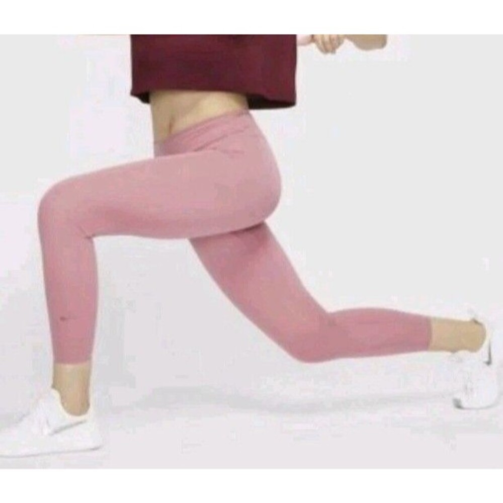 NIKE Women's One Luxe Mid-Rise 7/8 Tights  Pink Size M